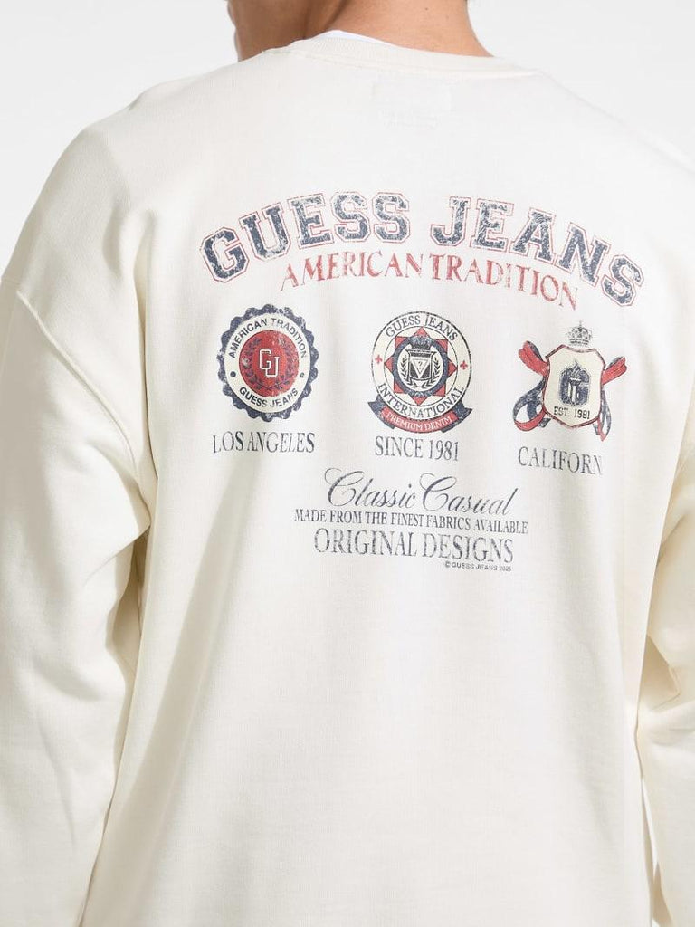 GUESS GJ CN OS VARSITY LOGO SWEAT