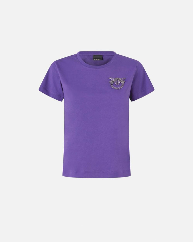 PINKO NAMBRONE T-SHIRT JERSEY RICAMO