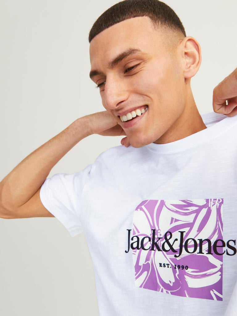JACK AND JONES JORLAFAYETTE BRANDING TEE SS CREW NECK