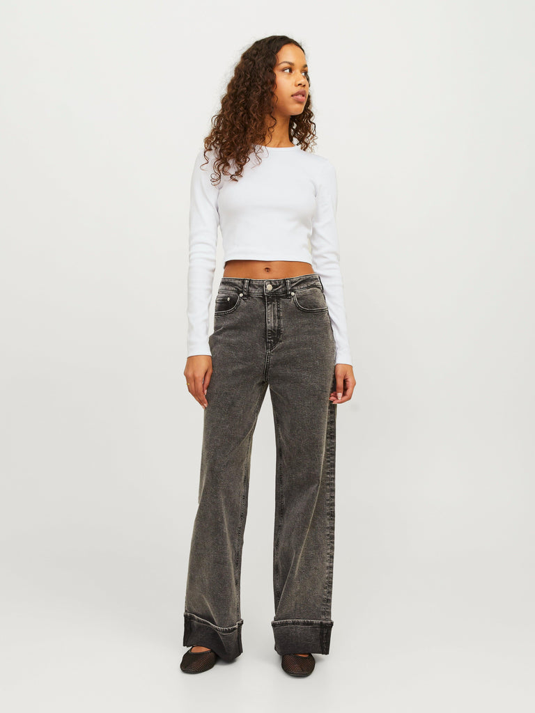 JJXX JXFELINE STR LS RIB TEE JRS NOOS