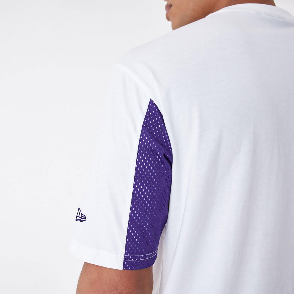 NEW ERA NBA MESH PANEL OS TEE LOSLAK  WHITRP
