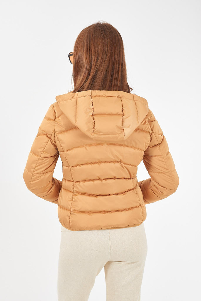 YES ZEE GIUBBINO DONNA TRAPUNTATO CON CAPPUCCIO