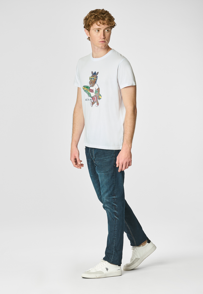 U.S. POLO ASSN HORS -T-SHIRT SS  WITH MASCOTTE PRINT
