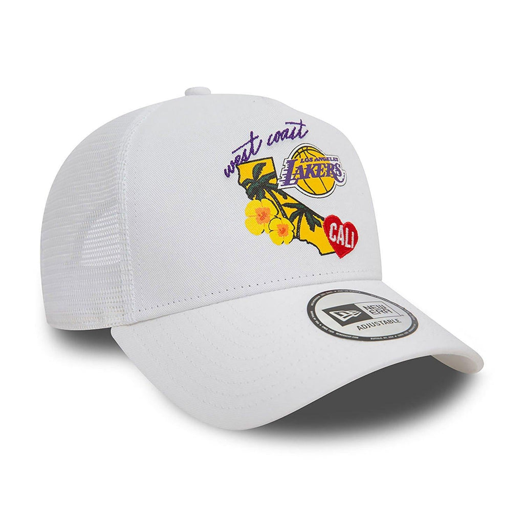 NEW ERA NBA TEAM LOGO TRUCKER LOSLAK  WHI