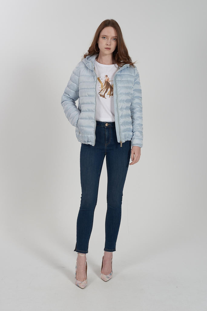 YES ZEE T-SHIRT DONNA MANICA PIPISTRELLO CON RISVOLTO