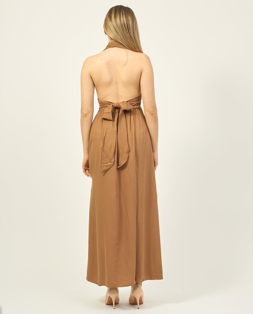 YES ZEE ABITO DONNA LUNGO CON FASCIA ANNODATA DIETRO