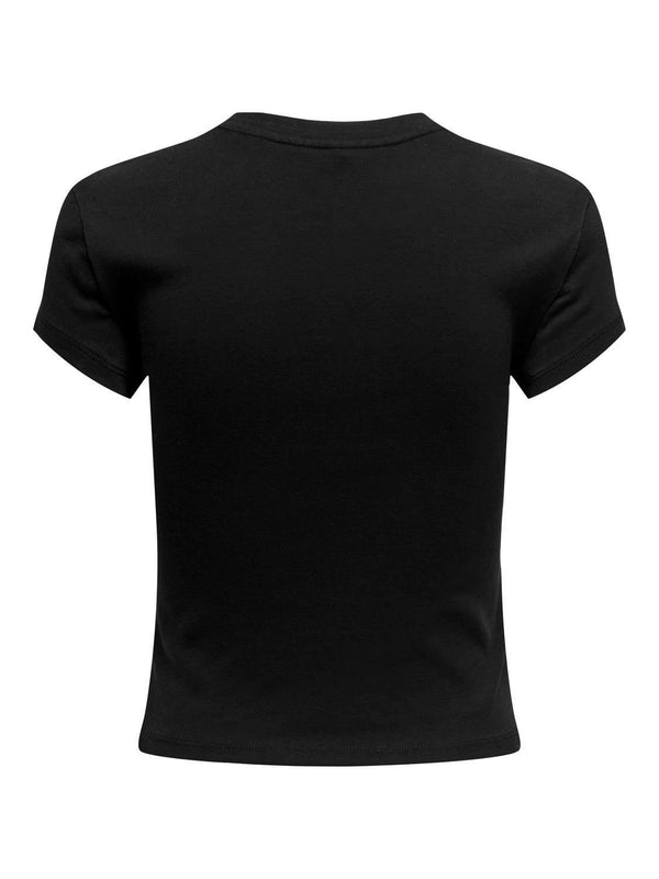 ONLY ONLELINA S/S O-NECK SHORT TOP JRS NOOS