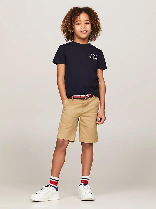 TOMMY HILFIGER WOVEN BELTED SHORTS