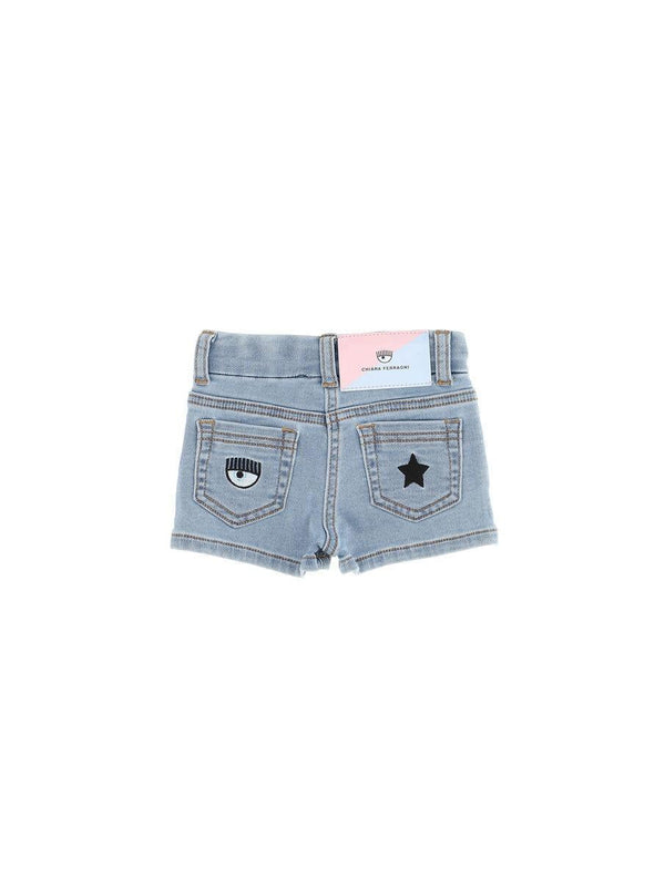 CHIARA FERRAGNI SHORTS JEANS EYESTAR DENI