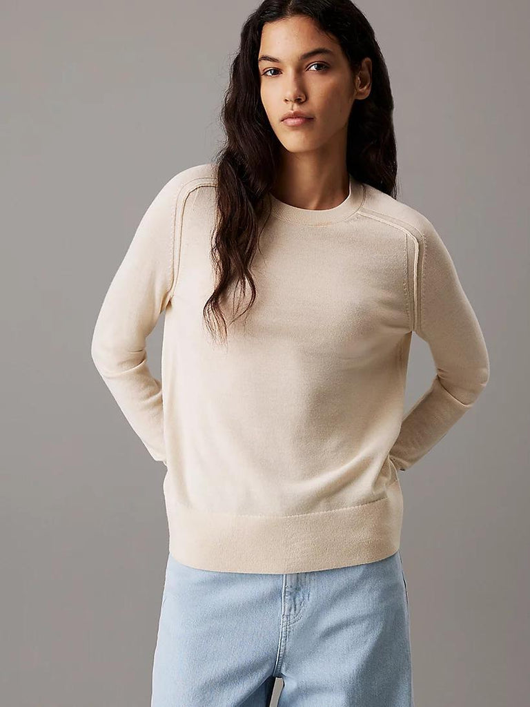 CALVIN KLEIN MERINO WOOL CREW NEC