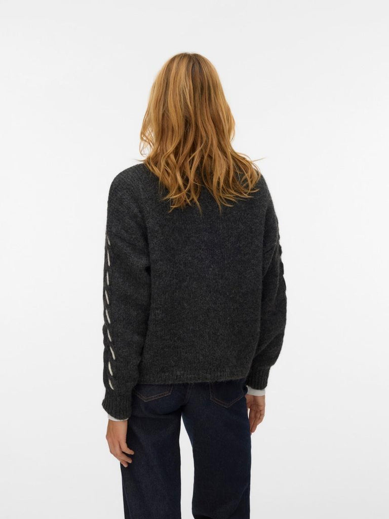 VERO MODA VMILINA LS O-NECK HANDSTITCH PULLOVER