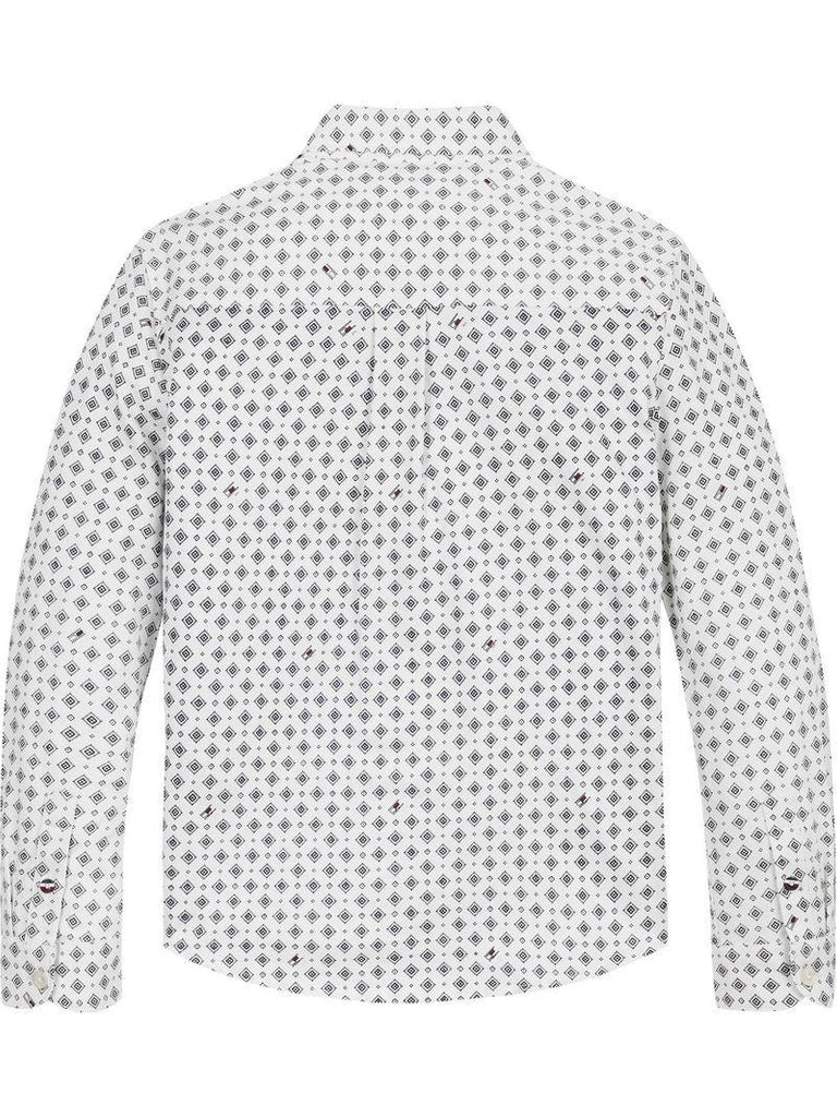 TOMMY HILFIGER FLAG PRINTED REGULAR SHIRT LS