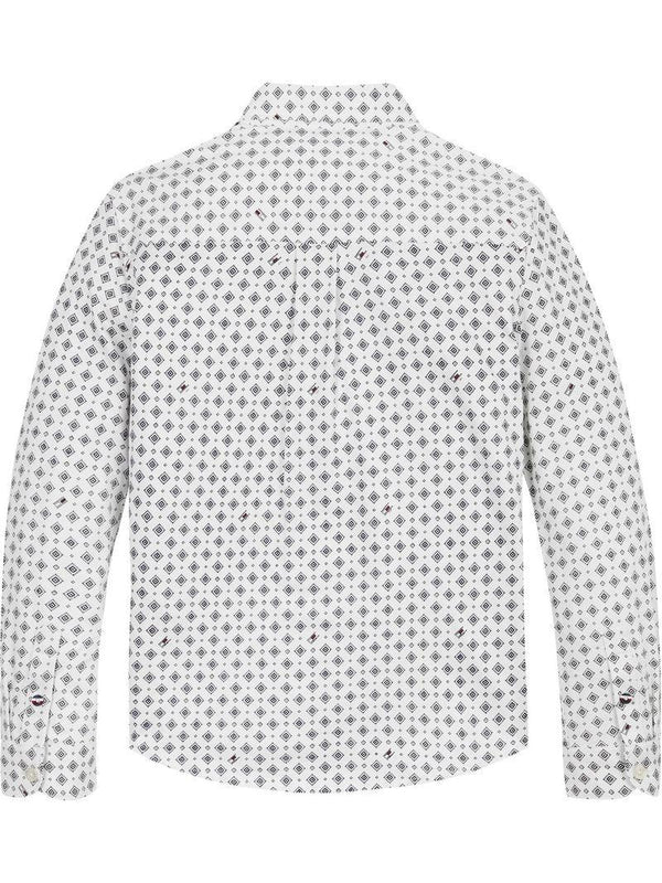 TOMMY HILFIGER FLAG PRINTED REGULAR SHIRT LS