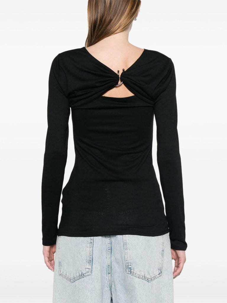 CALVIN KLEIN JERSEY C-NECK METAL