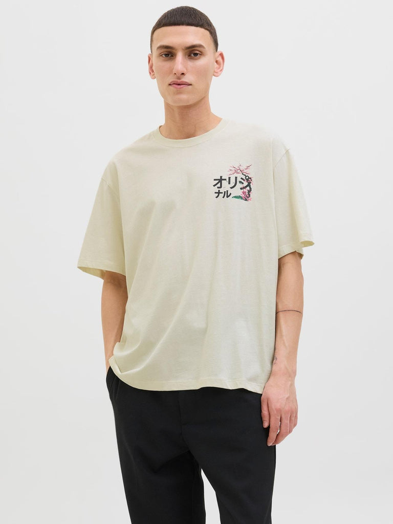 JACK AND JONES JORFUJI TEE SS CREW NECK TG