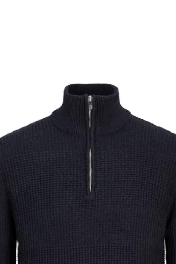 JACK AND JONES JJHUGO KNIT HALF ZIP