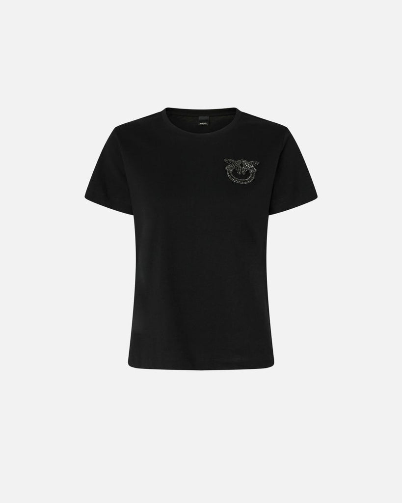 PINKO NAMBRONE T-SHIRT JERSEY RICAMO