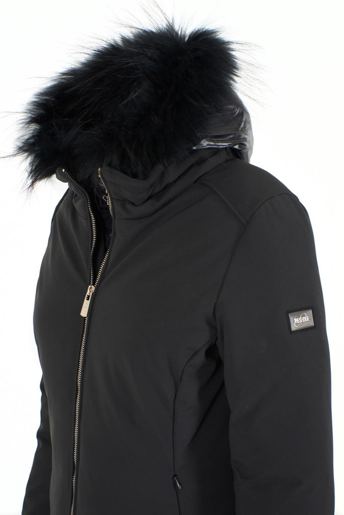 YES ZEE CAPPOTTO DONNA IN SOFTSHELL CON CAPPUCCIO