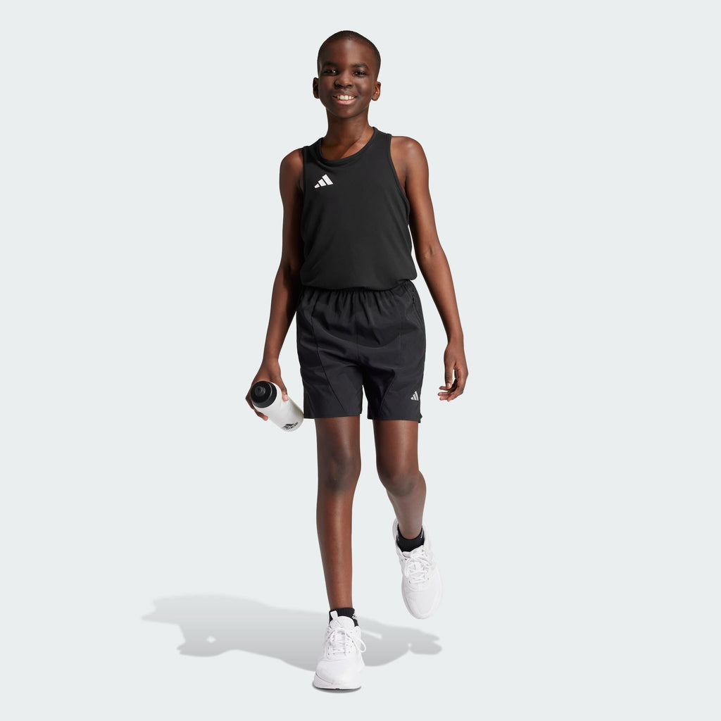 ADIDAS J WOVEN SHORTS      BLACK/REFSIL