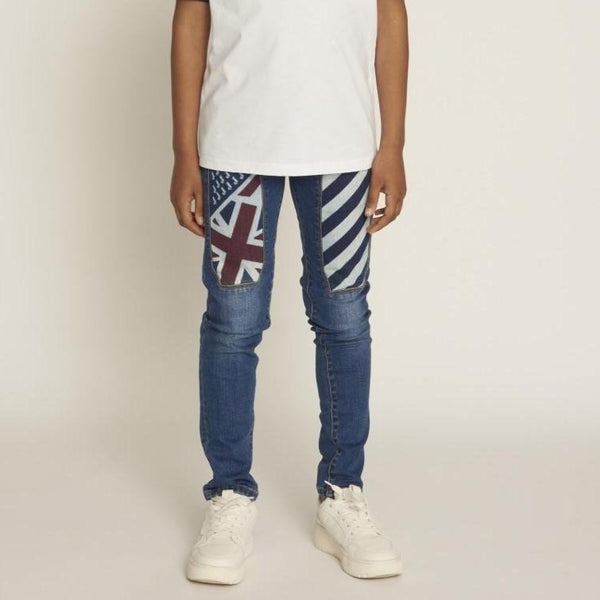 JECKERSON PANTALONE JEANS C/TOPPA