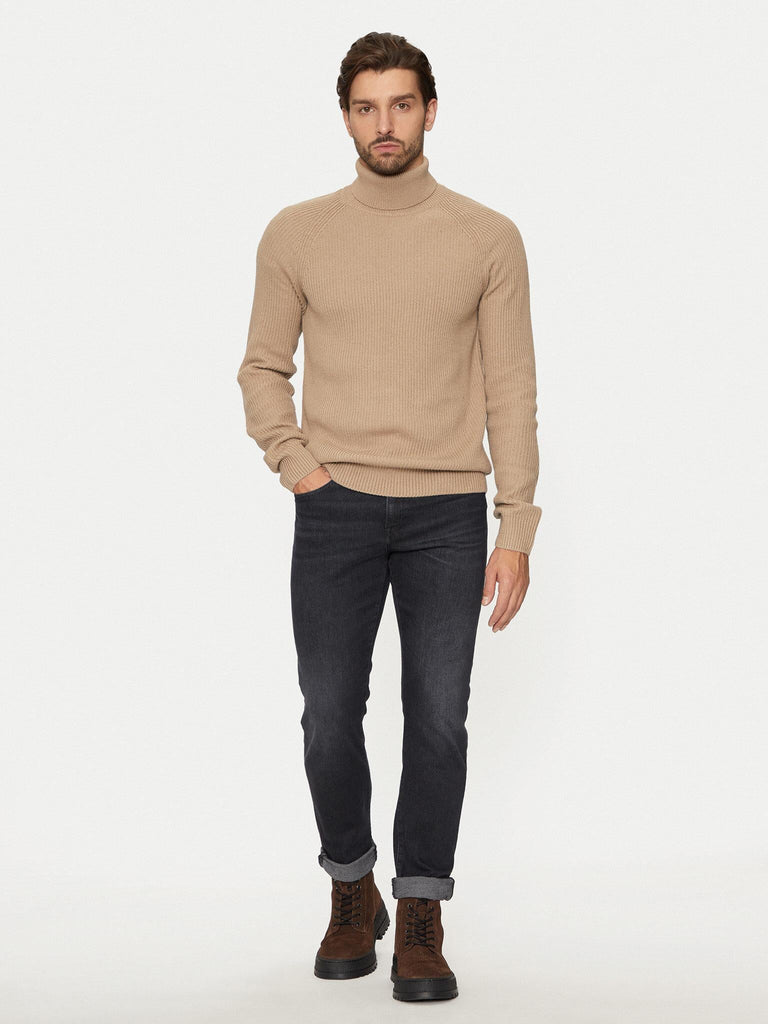 JACK AND JONES JJPANNEL KNIT ROLL NECK AW24
