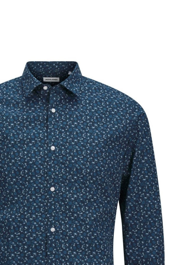 JACK AND JONES JJJOE PRINT SHIRT LS SS25