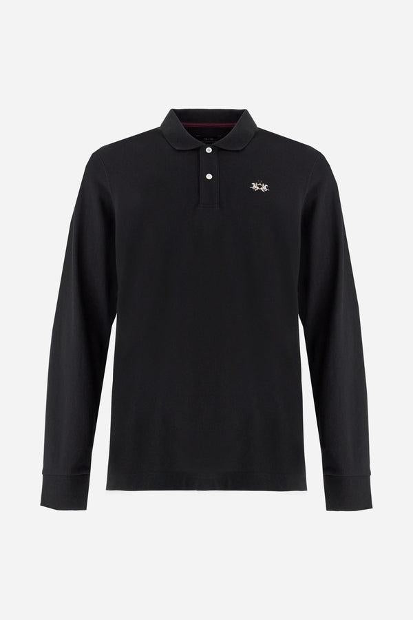 LA MARTINA MAN L/S POLO PIQUET STRETCH