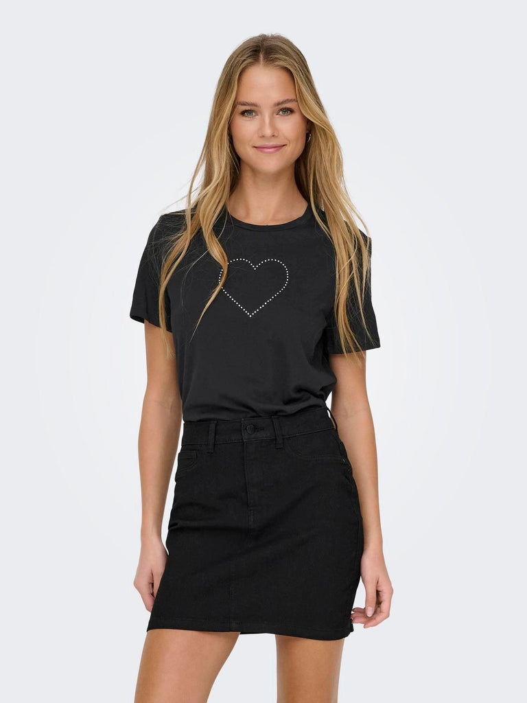 ONLY ONLARIANA LIFE S/S O-NECK BOX TOP JRS