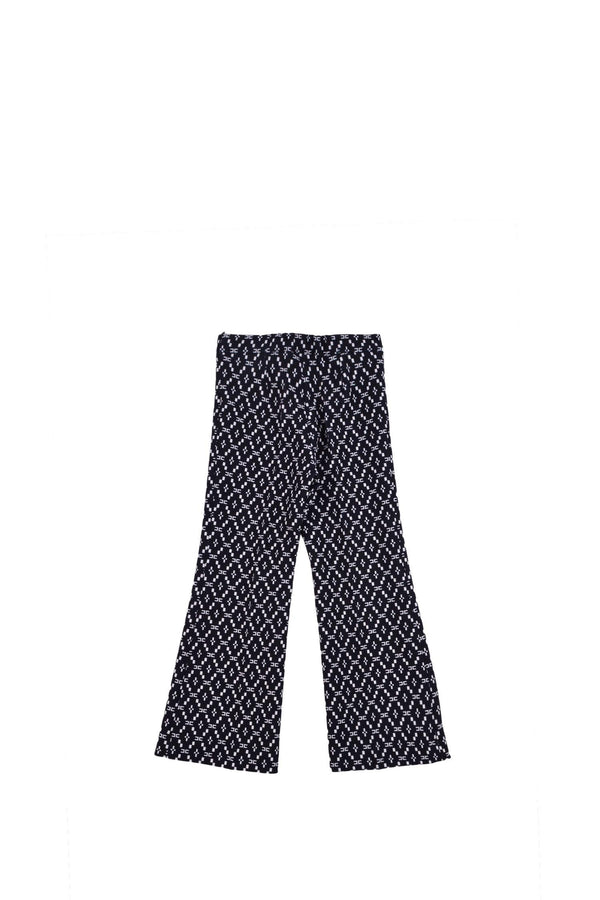 ELISABETTA FRANCHI La Mia Bambina PANTALONE IN CREPE STAMPA LOSA