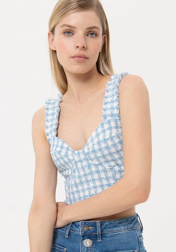 FRACOMINA BUSTIER SKYWHITE