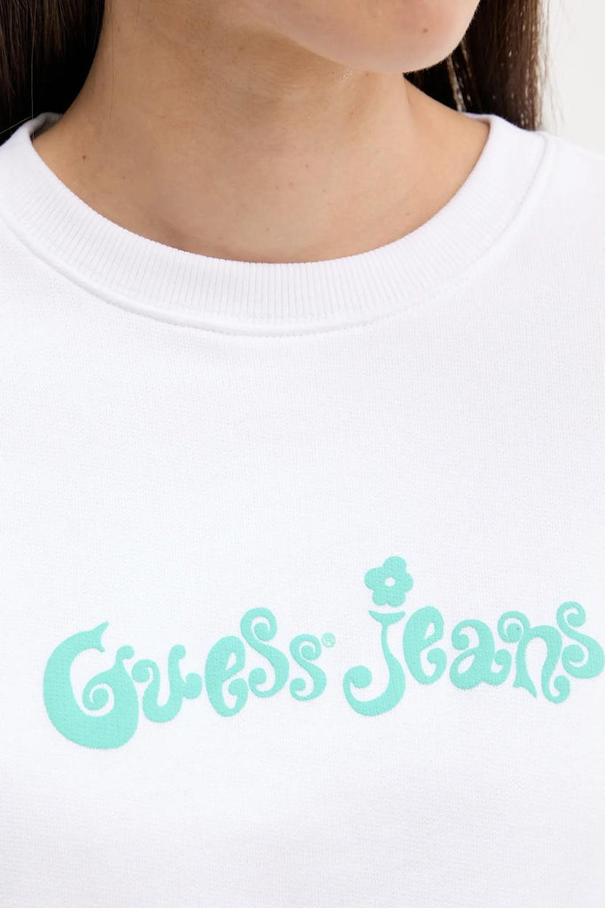 GUESS GJ CN CROPPED FLOWER SWEAT