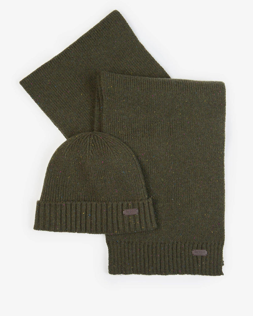 BARBOUR CARLTON FLECK BEANIE & SCARF
