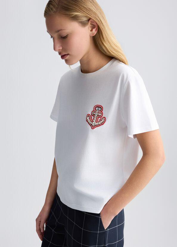 LIU JO T-SHIRT RICAMATA