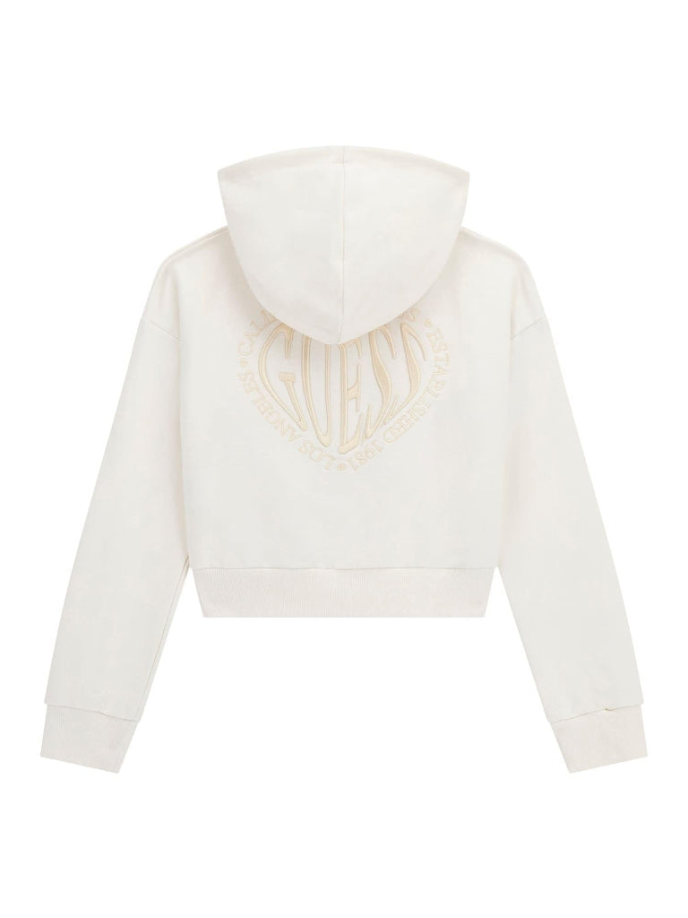 GUESS HOODED LS ACTIVE TOP W/ZIP