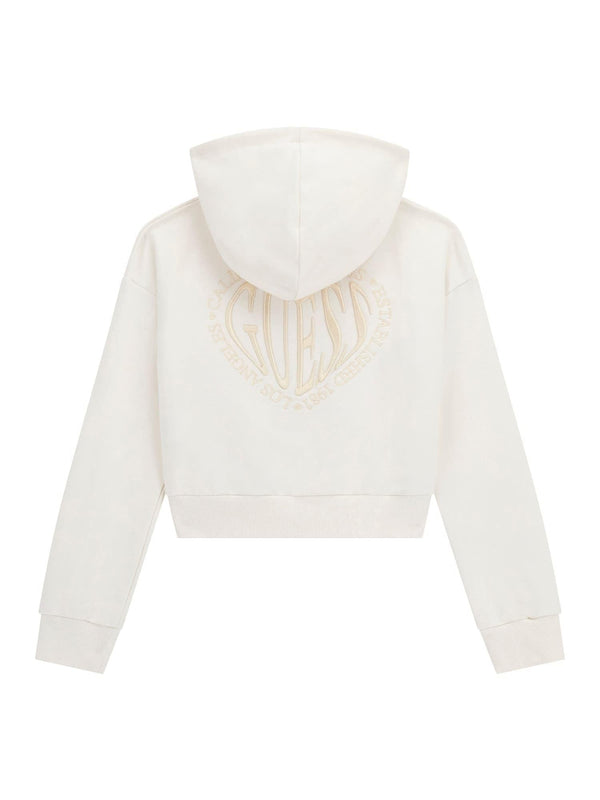 GUESS HOODED LS ACTIVE TOP W/ZIP