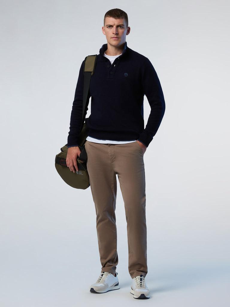 NORTH SAILS HALF BUTTON 7GG KNITWEAR