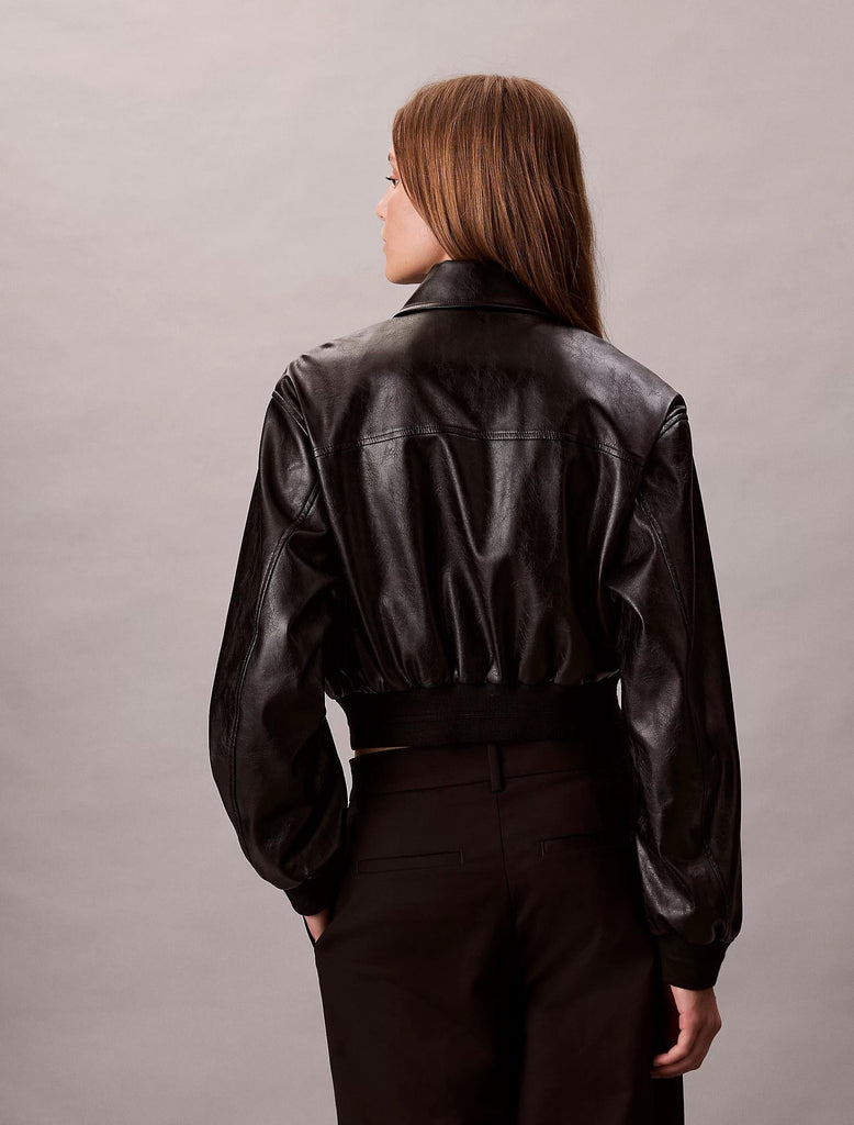 CALVIN KLEIN JEANS A-Cropped Crinkle Fa