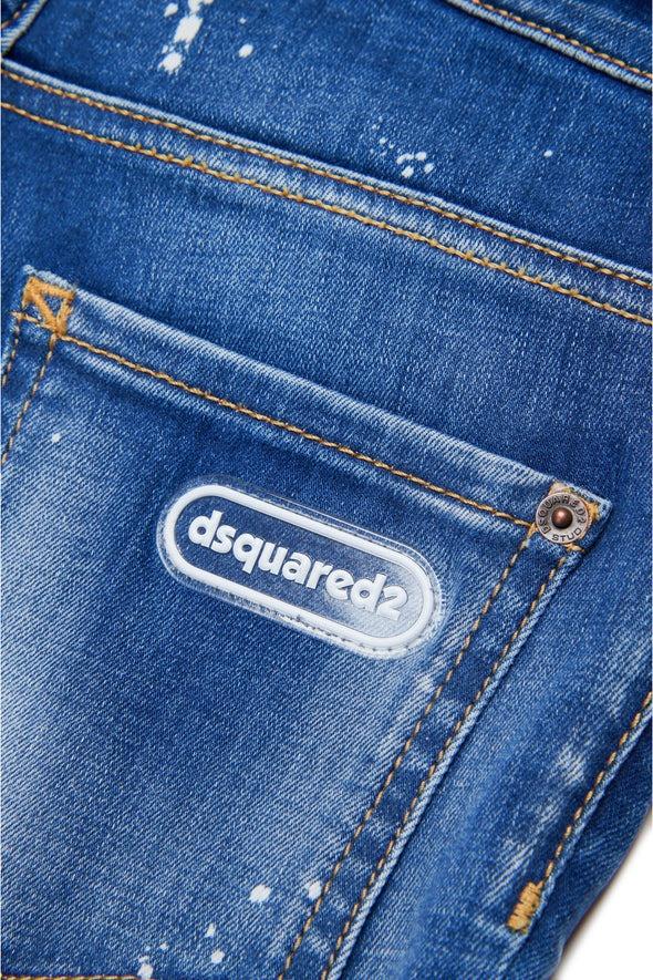 DSQUARED2 JUNIOR D2P118LM SKATER JEAN TROUSERS