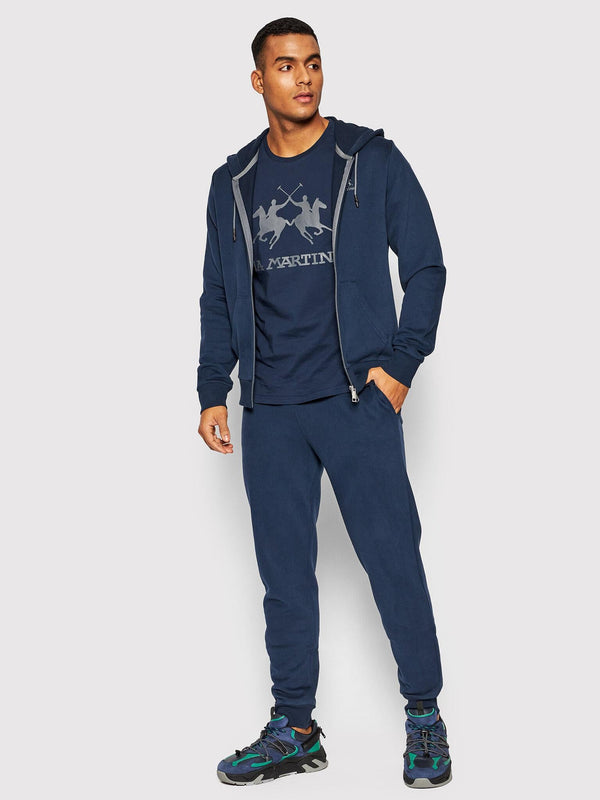 LA MARTINA MAN FLEECE FULL ZIP HOODED COT