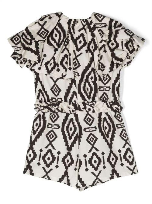 ELISABETTA FRANCHI La Mia Bambina TUTA STAMPA ETNICA COM MEDAGLI