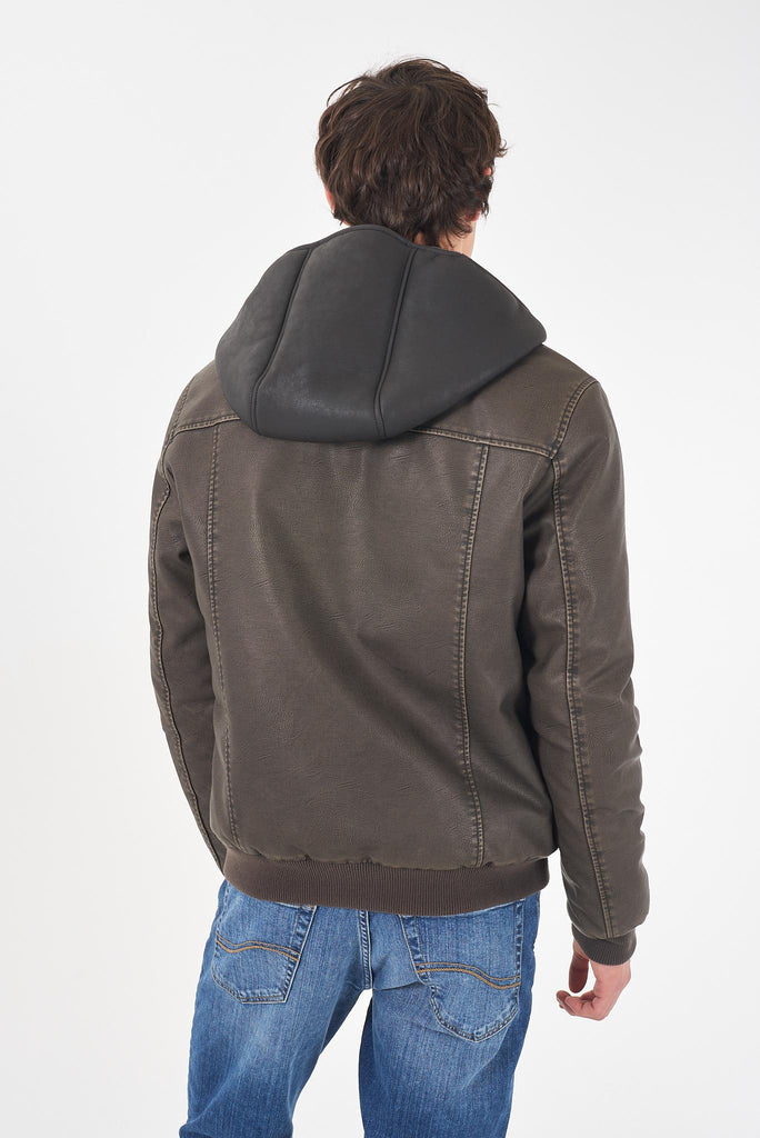 YES ZEE GIUBBINO UOMO TIPO BOMBER CON FINTO GILET