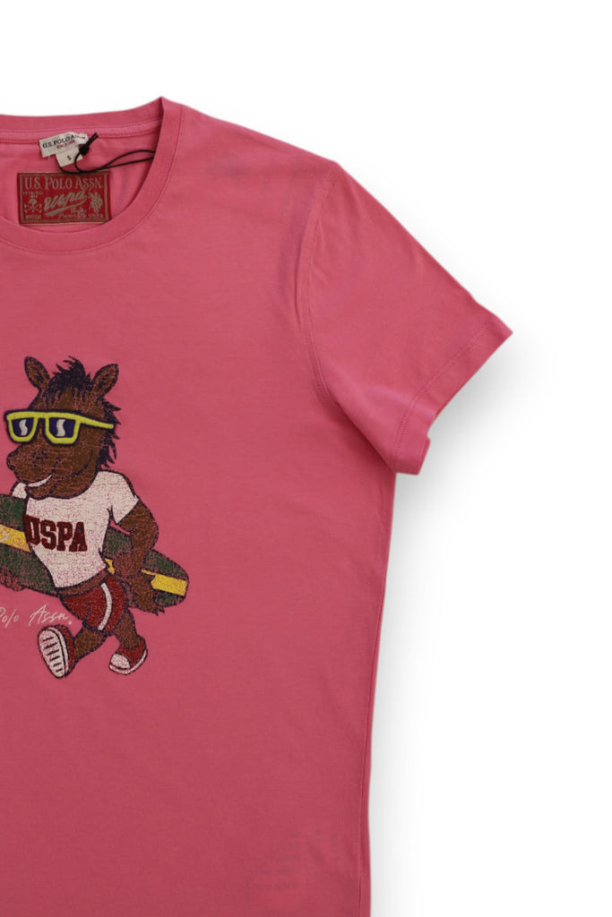 U.S. POLO ASSN HORS -T-SHIRT SS  WITH MASCOTTE PRINT