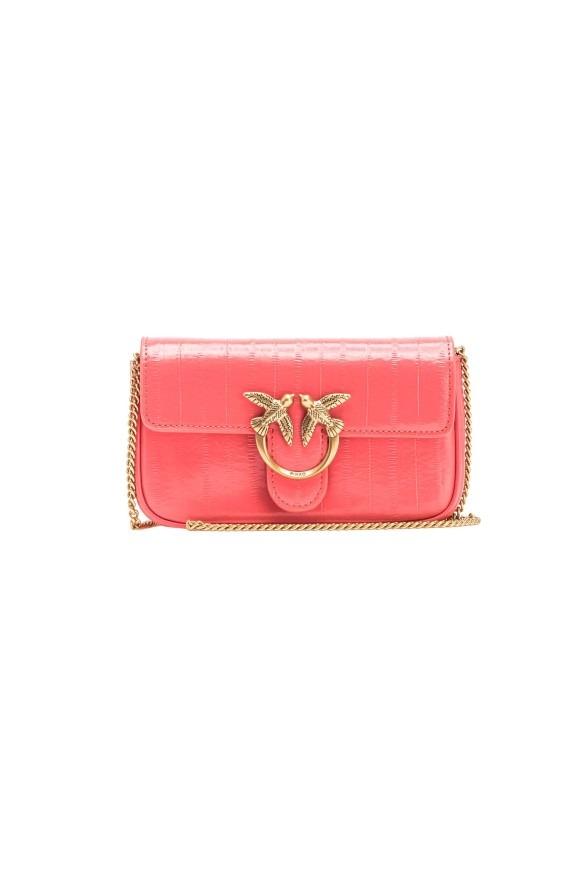 PINKO LOVE ONE POCKET C PELLE VERNIC