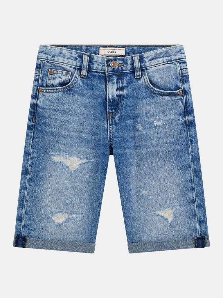 GUESS DENIM LINEN SHORTS