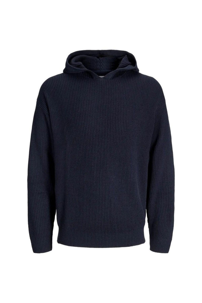 JACK AND JONES JJPANNEL KNIT HOODIE