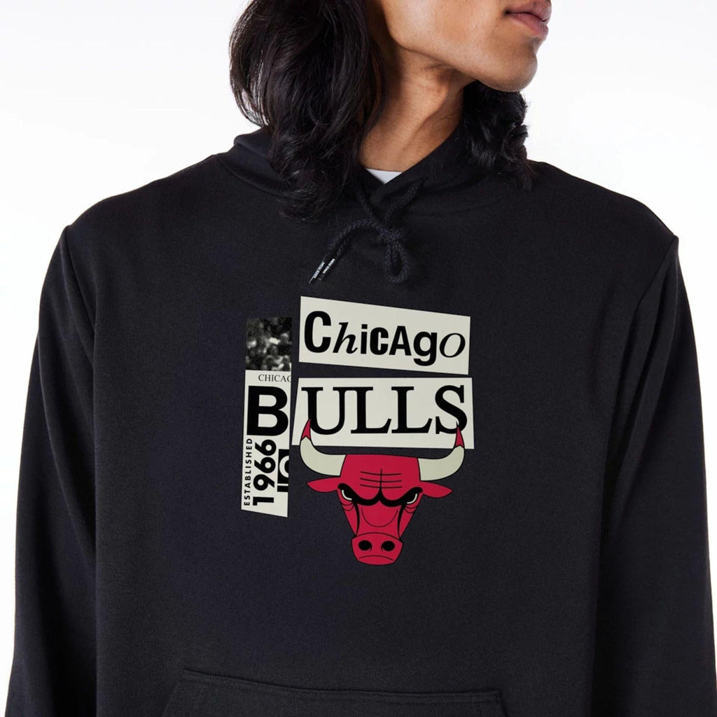 NEW ERA NEWSPAPER GRAPHIC HOODIE CHIBUL  BLKFDR