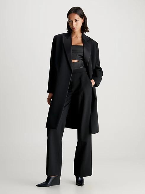 CALVIN KLEIN TUXEDO WOOL SATIN CO