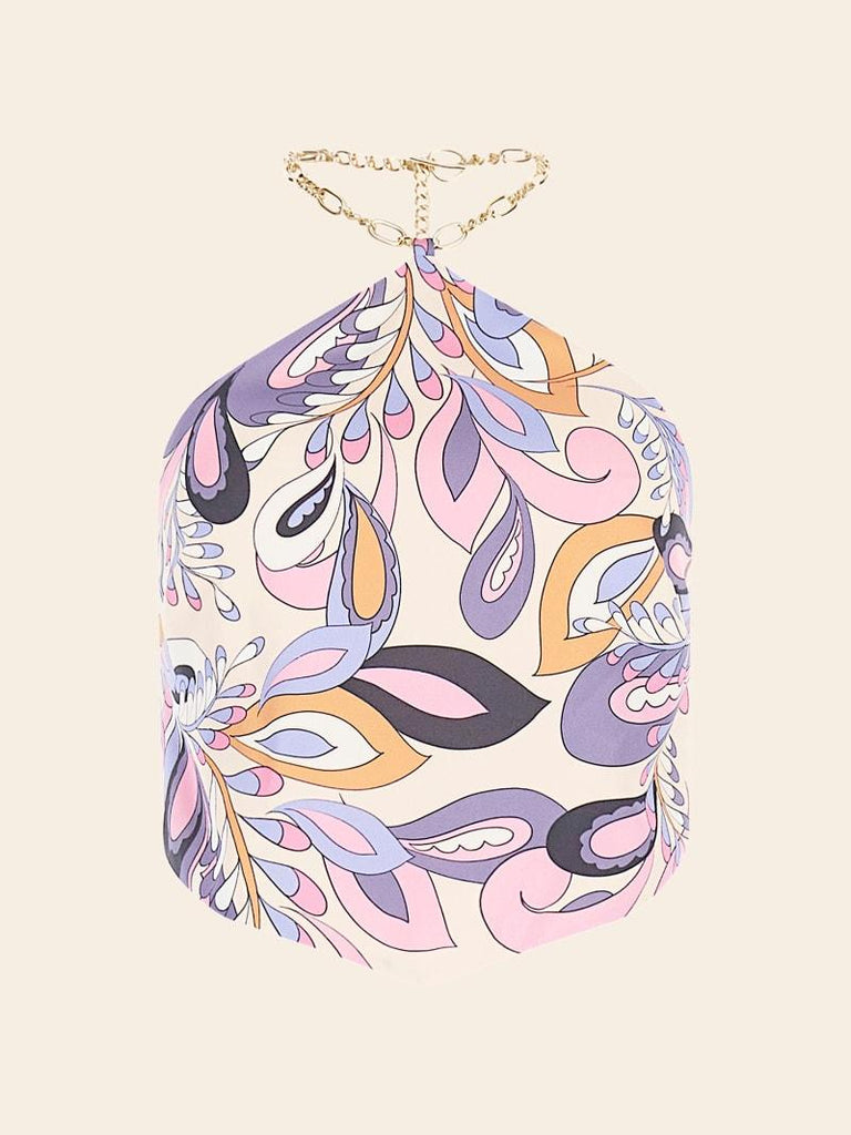 GUESS MARCIANO GYPSET SCARF PRINTED TOP