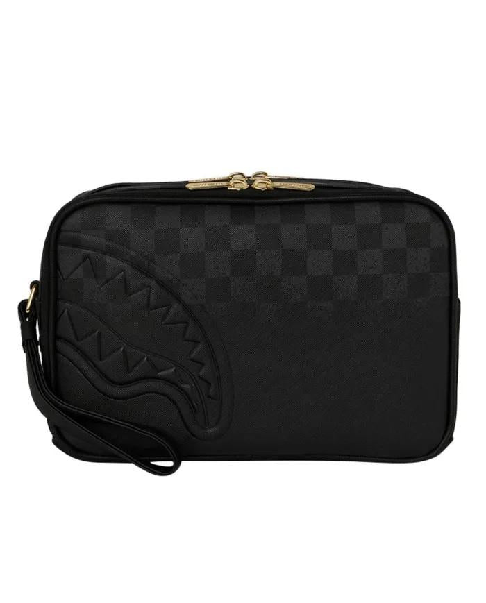 SPRAYGROUND SPRITZ BLACK TOILETRY BAG