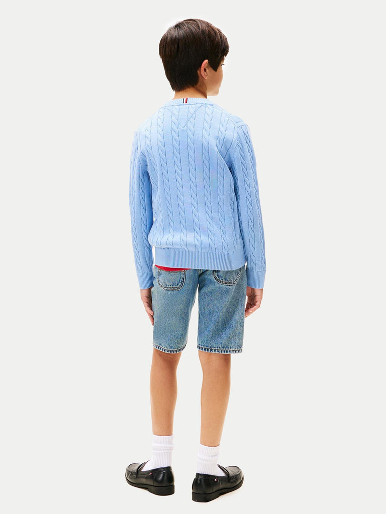 TOMMY HILFIGER COTTON CABLE SWEATER